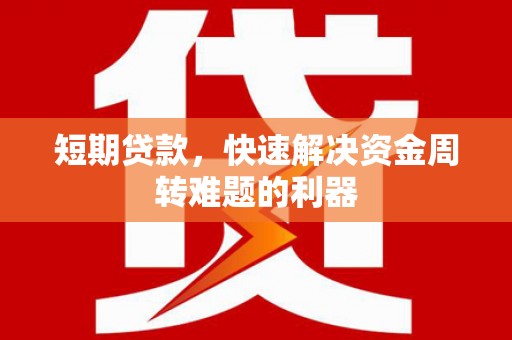 望城短期贷款，快速解决资金周转难题的利器