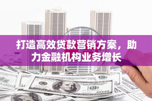 博白打造高效贷款营销方案，助力金融机构业务增长