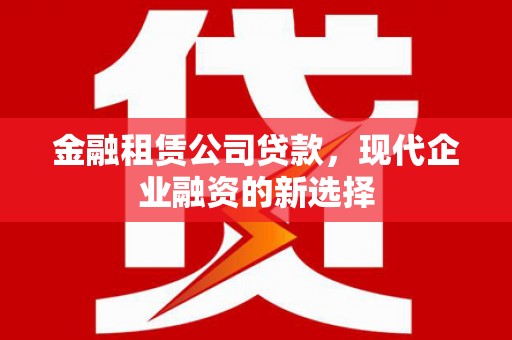 垣曲金融租赁公司贷款，现代企业融资的新选择