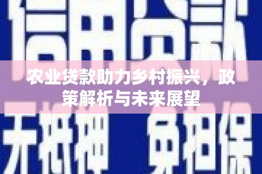 户县农业贷款助力乡村振兴，政策解析与未来展望