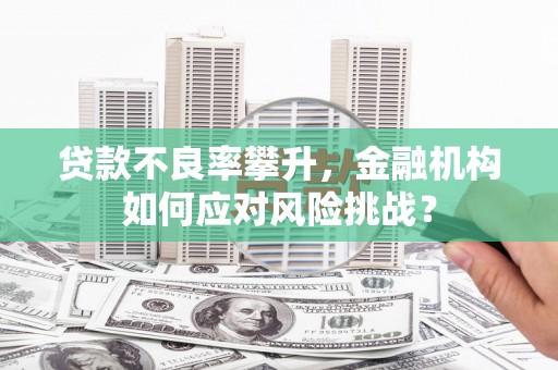 万柏林贷款不良率攀升，金融机构如何应对风险挑战？