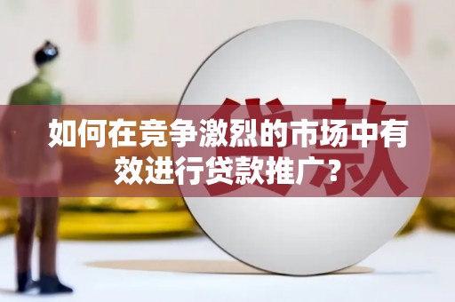 修文如何在竞争激烈的市场中有效进行贷款推广？