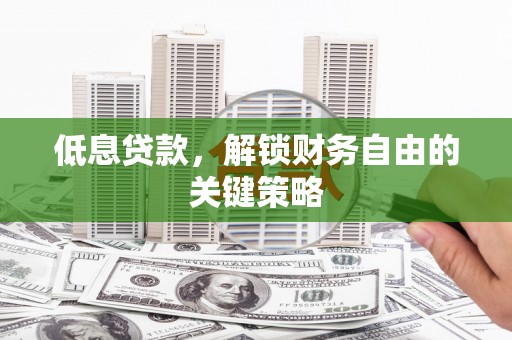 大内低息贷款，解锁财务自由的关键策略
