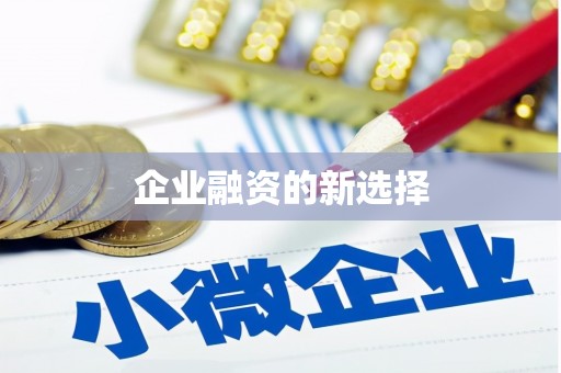 安县企业融资的新选择