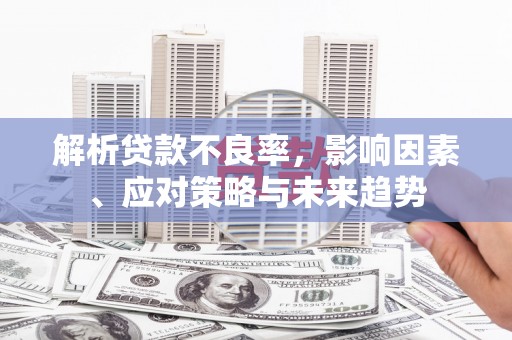 韶关解析贷款不良率，影响因素、应对策略与未来趋势