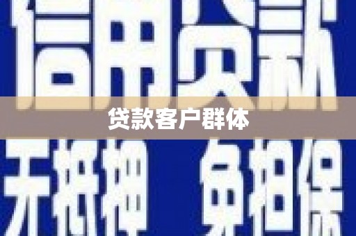 东西湖贷款客户群体
