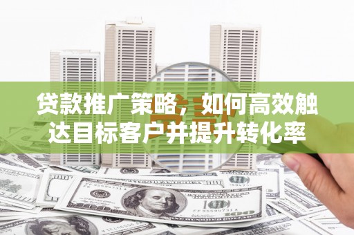 阜阳贷款推广策略，如何高效触达目标客户并提升转化率