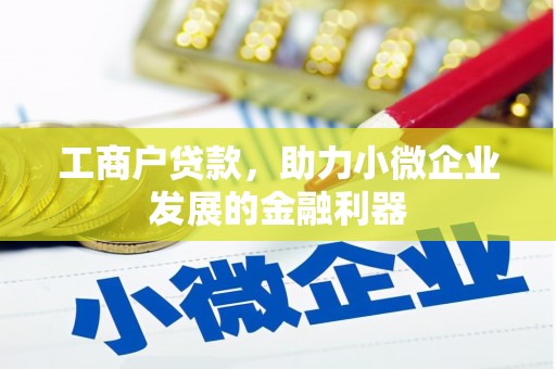 白玉工商户贷款，助力小微企业发展的金融利器
