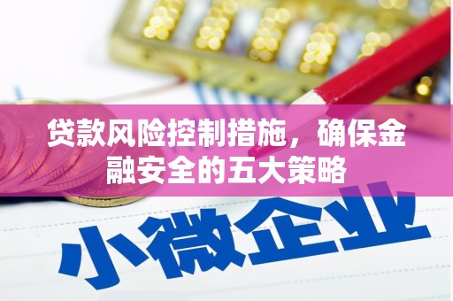 赤坎贷款风险控制措施，确保金融安全的五大策略