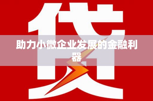 盐埕助力小微企业发展的金融利器